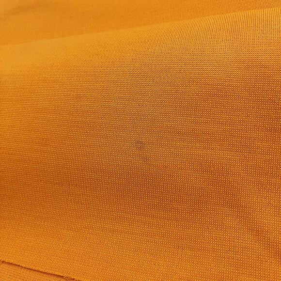 Vintage Fabric 3 Yards Orange Yellow Poly Solid Stretch Heavyweight 68 in width - Picture 6 of 7